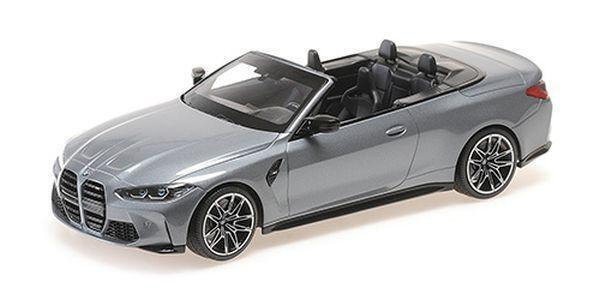 Minichamps BMW M4 Cabrio 2020 grau metallic 1:18 Modellauto