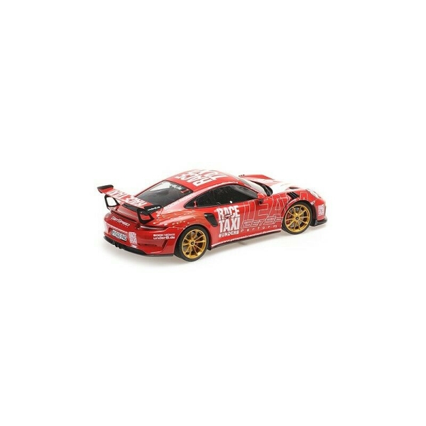 Minichamps PORSCHE 911 991.2 GT3 RS 2019 GETSPEED RACE TAXI rot 1:18 Modellauto