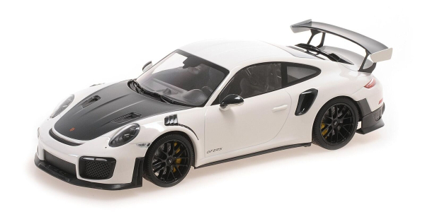 Minichamps 155068310 PORSCHE 911 991.2 GT2 RS 2018 white / Black WHEELS 1:18 Modellauto