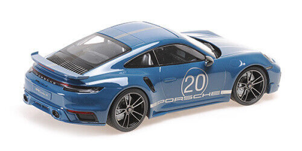 Minichamps 155069170 Porsche 911 992 Turbo S 2021 blau 1:18 limitiert 1/504 Modellauto