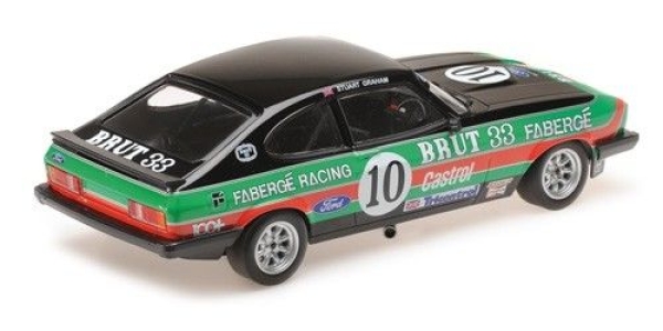 Minichamps 155798610 FORD CAPRI 3,0 FABERGÉ RACING LEE JEANS 1:18 STUART GRAHAM 2ND PLACE OULTON PARK BSCC 1979