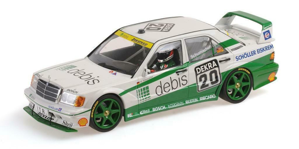 Minichamps MERCEDES-BENZ 190E 2.5-16 EVO 2 TEAM ZAKSPEED MICHAEL SCHUMACHER DTM 1991 1:18 Modellauto