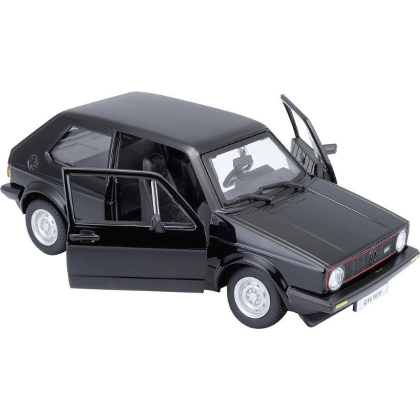 Bburago 15621089 VW Golf I GTI MK1 schwarz 1:24 Modellauto