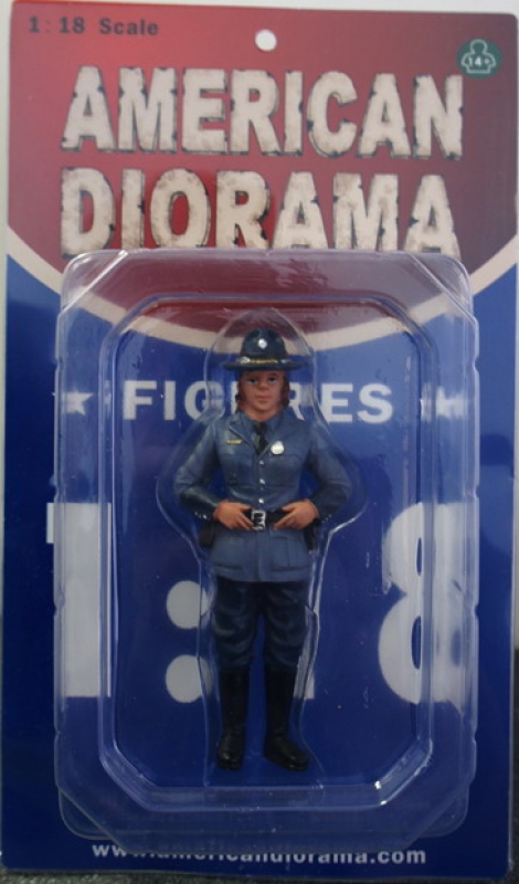 American Diorama 16162 Figur State Trooper Sharon Polizist 1:24 limitiert 1/1000 Police
