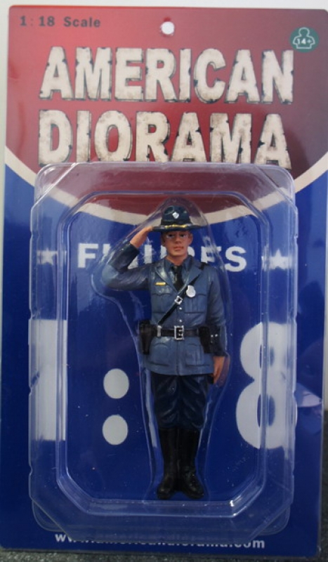 American Diorama 16163 Figur State Trooper Brian Polizist 1:24 limitiert 1/1000 Police