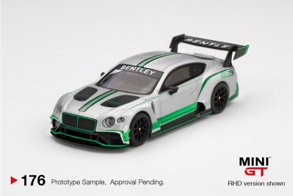 Mini GT Bentley Continental GT3 Präsentation 2018 LHD 1:64 limited MGT00176