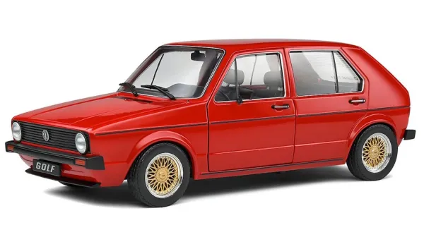 VW Golf 1 MK1 L 1983 red 1:18 Solido 421186130 Modelcar Volkswagen