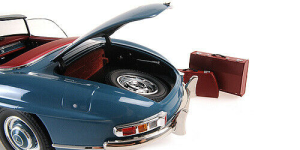 Minichamps MERCEDES-BENZ 300 SL ROADSTER (W198) 1957 BLAU 1:18 limitiert Modellauto