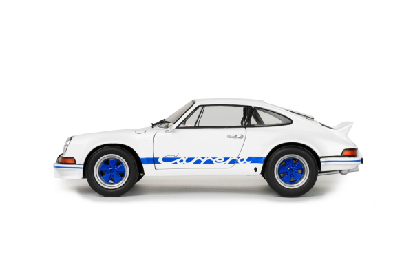 Porsche 911 RSR weiß / blaue Carrera Streifen 1973 1:18 Solido 421186587 Modellauto