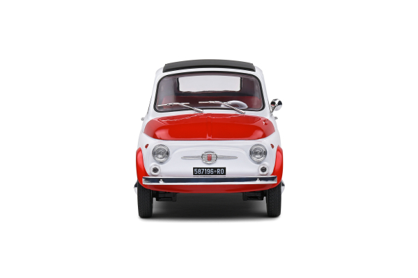 Fiat 500 Robe di Kappa 1965 red-white  1:18 - Modelcar Solido 421182690