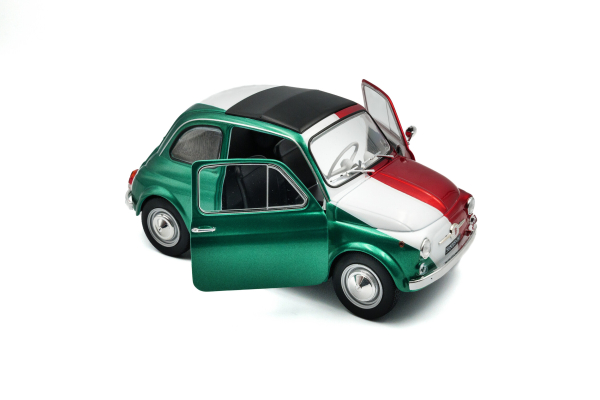 Fiat 500 Tribute to Italia 1965 grün/weiß/rot 1:18 - Modellauto Solido 421186457