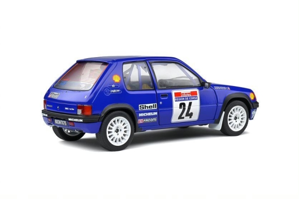 Solido 421181730 Peugeot 205 Rallye #24 blau 1:18 Modellauto