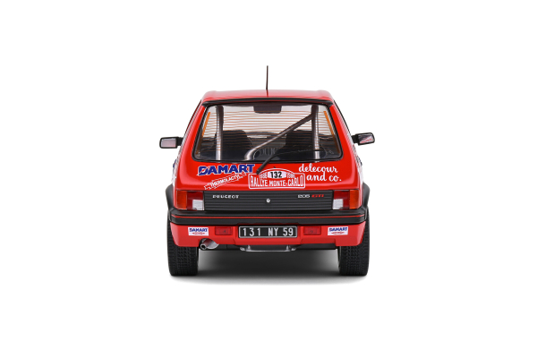 Peugeot 205 GTI Rallye Monte Carlo 1986 #132 red 1:18 Solido 421186220 Modelcar