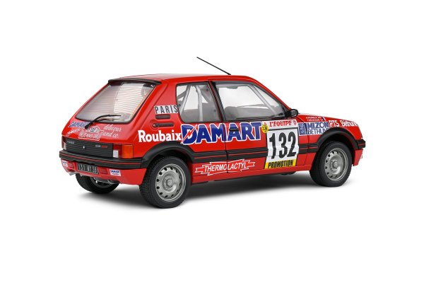 Peugeot 205 GTI Rallye Monte Carlo 1986 #132 red 1:18 Solido 421186220 Modelcar