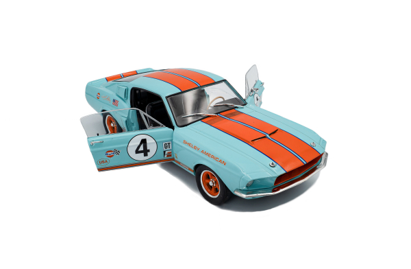 Shelby GT500 gulf racing tribute 1967 blau/orange 1:18 Modellauto Solido 421186535