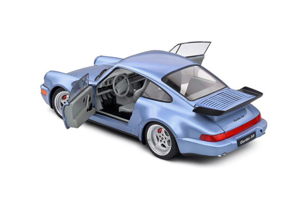 Porsche 911 964 Turbo horizontalisches blau 1990 1:18 Solido 421186335 Modellauto