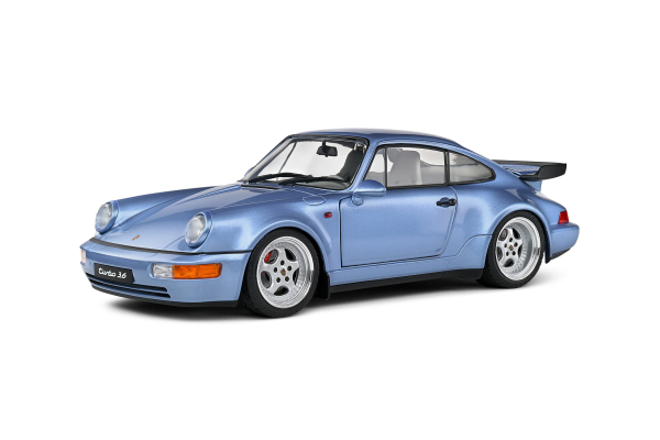 Porsche 911 964 Turbo horizontalisches blau 1990 1:18 Solido 421186335 Modellauto