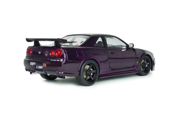 Nissan GTR R34 Skyline GT-R Z Tune mitternachtslila 1:18 Solido 421186489 Modellauto