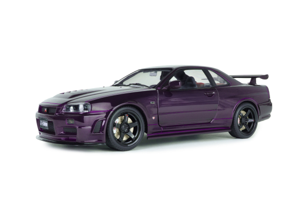 Nissan GTR R34 Skyline GT-R Z Tune mitternachtslila 1:18 Solido 421186489 Modellauto