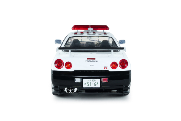 Nissan Skyline GT-R BNR34 Japan Polizei schwarz/weiß 1999 1:18 Solido 421186618 Modellauto