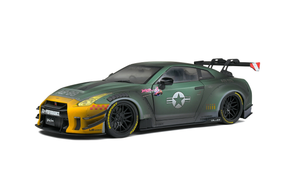 Nissan GT-R Army Fighter Liberty Walk 2022 grün 1:18 Modellauto Solido 421182408