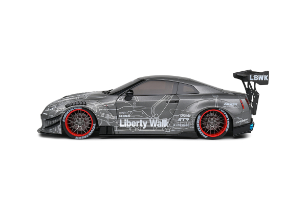 Nissan GT-R R35 Liberty Walk 2020 grau 1:18 Modellauto Solido 421186361