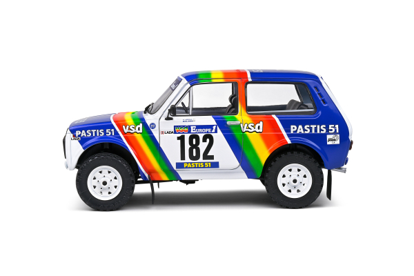 Solido 421186366 Lada Niva Paris-Dakar weiß #182 1:18 Modellauto
