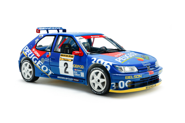 Peugeot 306 Maxi Rallye de Avilès 1997 #2 blau 1:18 Modellauto Solido 421186572
