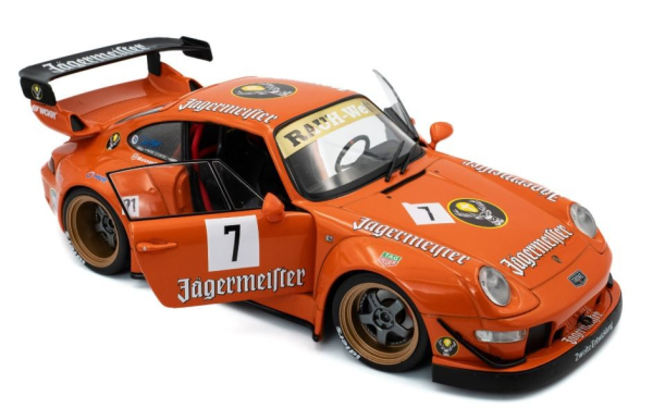Porsche 911 993 RWB Jägermeister 1:18 orange Solido 421186493  Modelcar