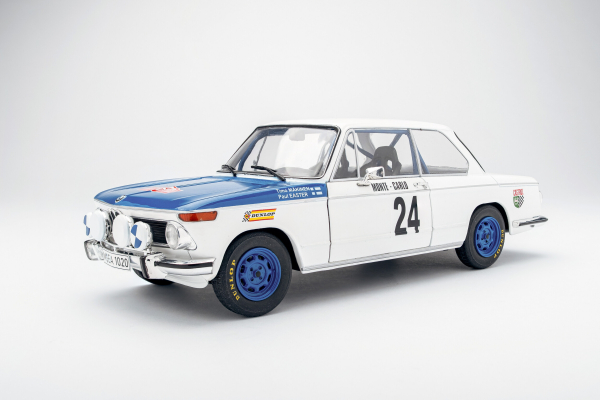 BMW 2002 TII Rallye Monte-Carlo 1969 #24 T.MAKINEN/P.EASTER  white 1:18 Solido 421186472  Modelcar