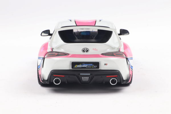 Toyota GR Supra Solido Works Itasha 2024 white/rosa 1:18 Modelcar Solido 421186453