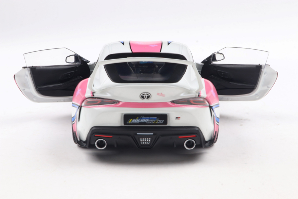 Toyota GR Supra Solido Works Itasha 2024 white/rosa 1:18 Modelcar Solido 421186453