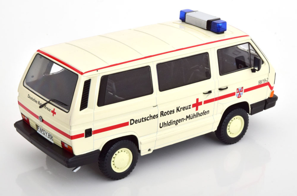 KK-Scale VW T3 Bus Syncro Deutsches Rotes Kreuz 1987 DRK 1:18 limitiert 180968 Modellauto