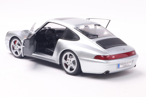 Porsche 911 (993) 4S 1996 polar silver 1:18 Solido 421186451 Modelcar