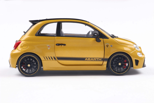 Fiat F595 Abarth Rosso works yellow 1:18 Modelcar Solido 421186470