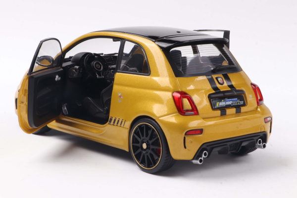 Fiat F595 Abarth Rosso works yellow 1:18 Modelcar Solido 421186470