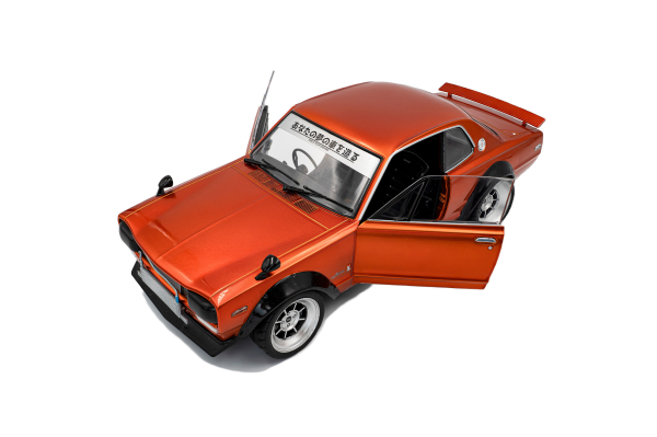 Nissan Skyline (C10) Hakosuka orange metallic 1970 1:18 Solido 421186528 Modelcar