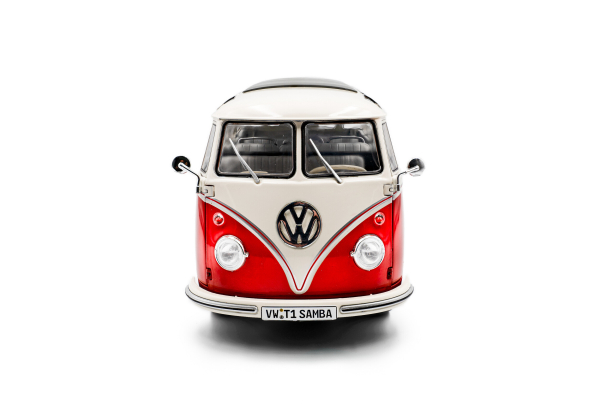 Volkswagen T1 Samba 1962 rot/weiß 1:18 Solido 421186463 Modellauto
