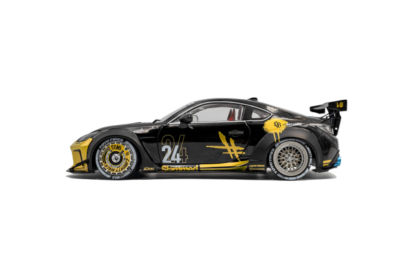 Toyota GR86 LBWK body kit schwarz/gold 1:18 Solido 421186554 Modellauto