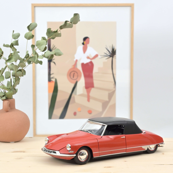 Norev 181599 Citroën DS 19 Cabriolet 1961 Corail Rot 1:18 Modellauto