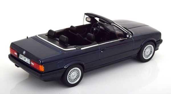 Norev 183212 BMW 325i Cabrio 1991 E30 dunkel blau metallic 1:18 limitiert 1/500 Modellauto