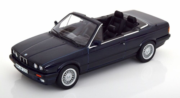 Norev 183212 BMW 325i Cabrio 1991 E30 dunkel blau metallic 1:18 limitiert 1/500 Modellauto