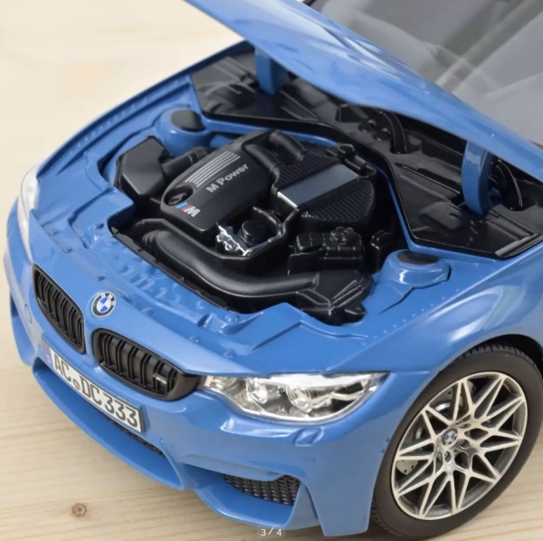 Norev 183237 BMW M3 F80 Competition 2017 blau metallic 1:18 limitiert Modellauto/