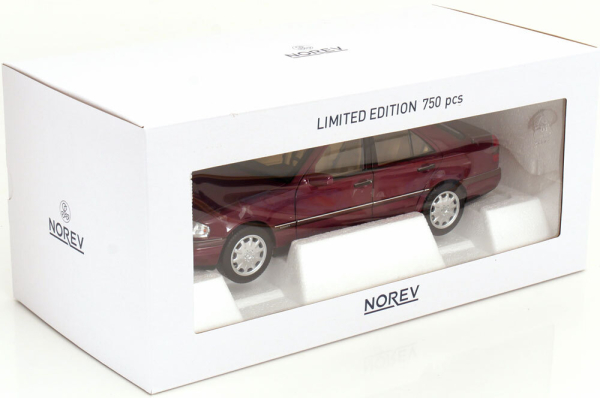 Norev 183370 Mercedes C-Class W202 Limousine 1993 red metallic 1:18 limited 1/750 modelcar