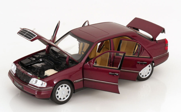 Norev 183370 Mercedes C-Class W202 Limousine 1993 red metallic 1:18 limited 1/750 modelcar