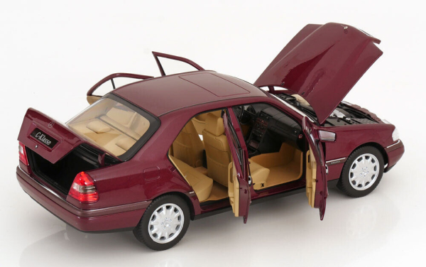 Norev 183370 Mercedes C-Class W202 Limousine 1993 red metallic 1:18 limited 1/750 modelcar