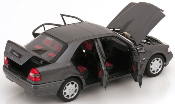 Norev 183371 Mercedes C-Klasse W202 MOPF 1997 grau metallic 1:18 limitiert 1/1250 Modellauto