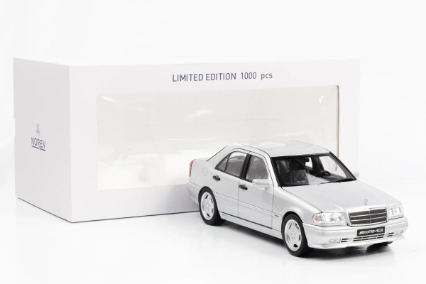 Norev 183380 Mercedes C36 AMG W202 1993 silber 1:18 limitiert 1/1000 Modellauto
