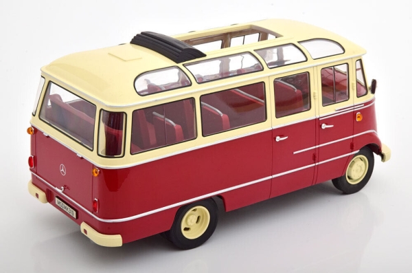 Norev 183410 Mercedes-Benz O319 Bus 1957 rot + beige 1:18 limitiert 1/2000 Modellauto