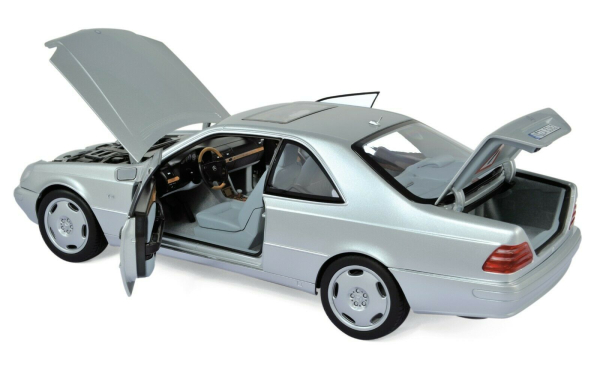 Norev 183446 Mercedes-Benz S600 Coupe 1998 silber 1:18 Modellauto